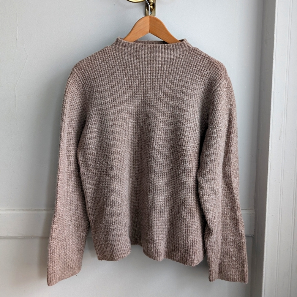 Knit mock neck sweater